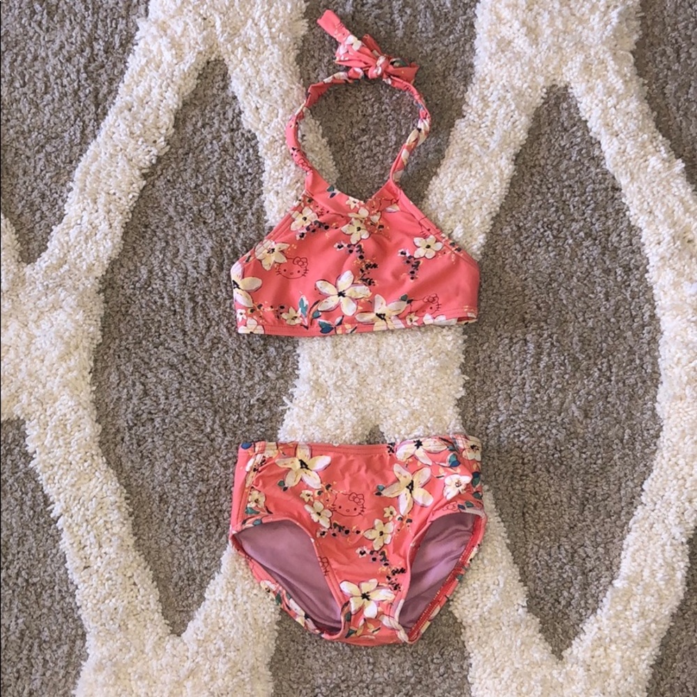O’Neill Hello Kitty Hawaii peach floral bikini